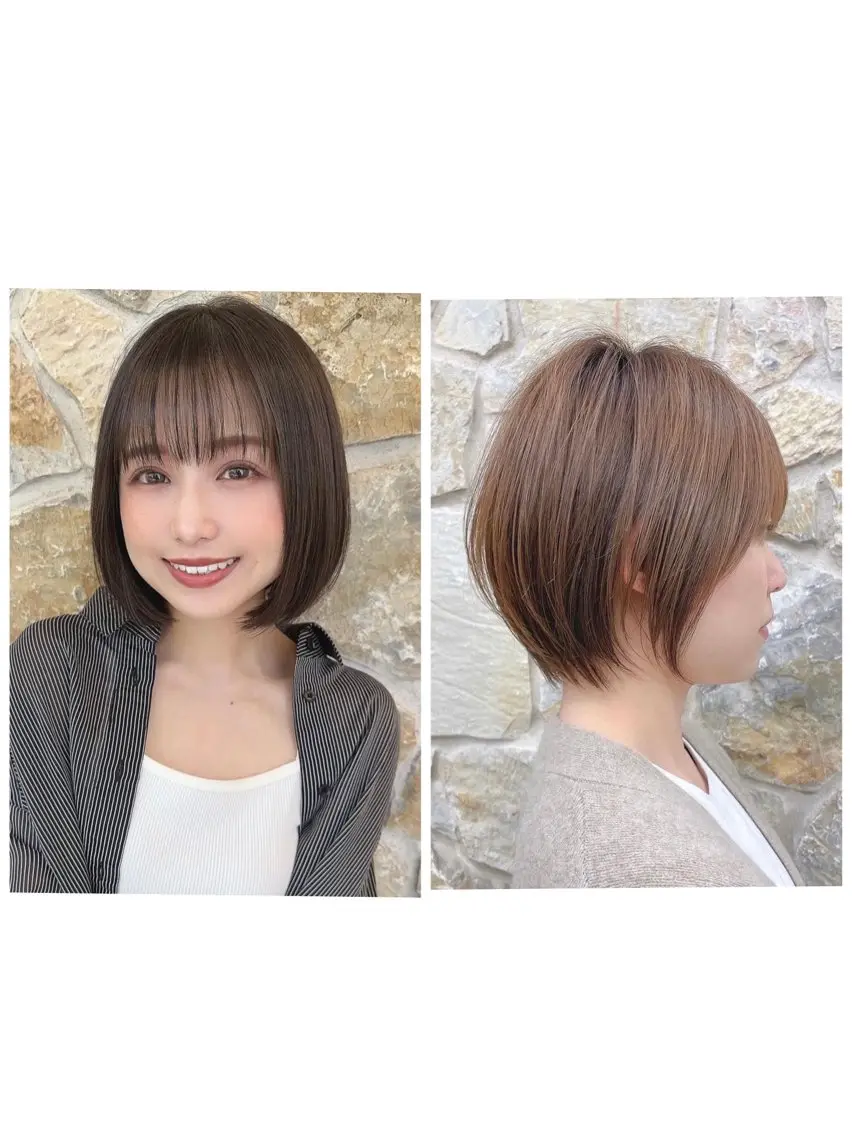 ショート 梶 久菜乃のヘアスタイル