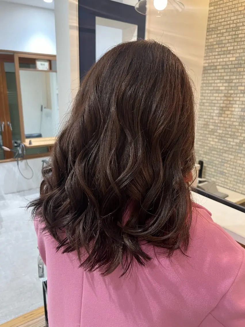 セミロング カラー ベージュカラー ブラウンカラー ブラウンベージュ ヘアカラー トリートメント 無料カットモデル‪✨ ✂️Nanami🌷のヘアスタイル