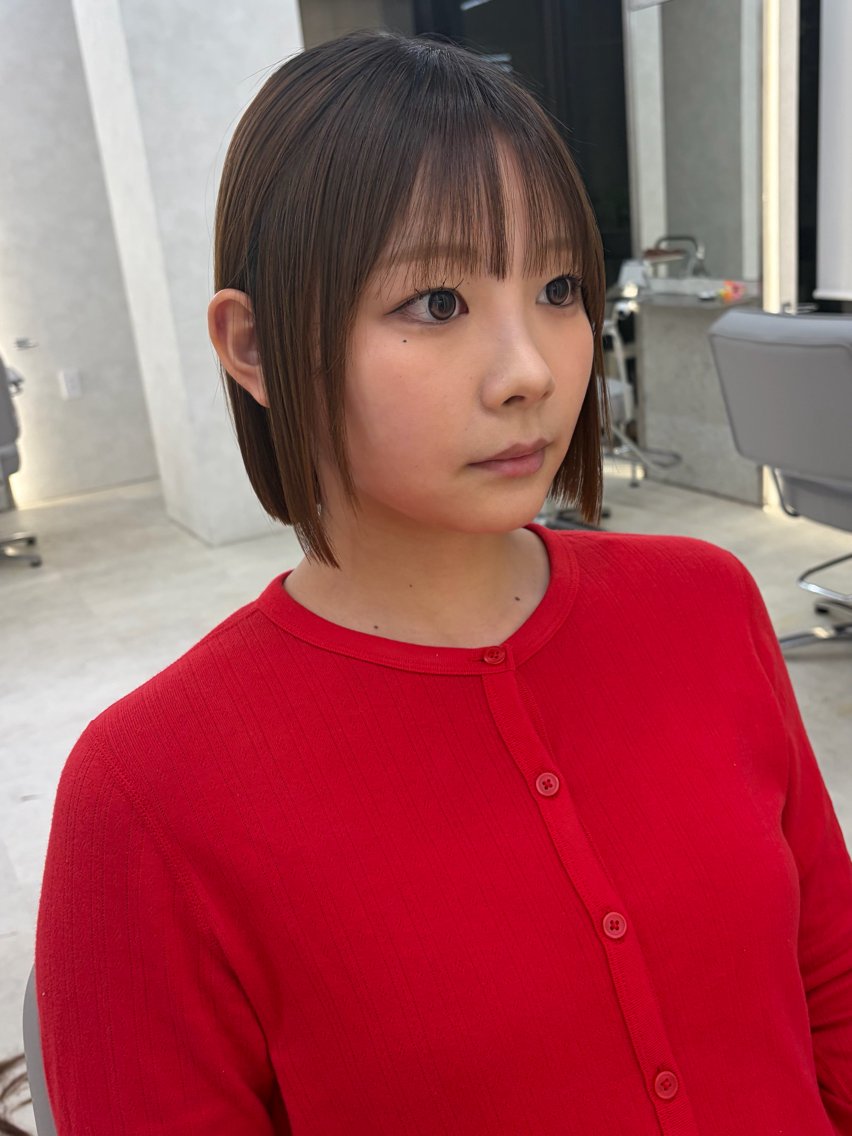 ショート カット 縮毛矯正 TLUUS/大阪梅田 ボブ ショート✨️蓮のヘアスタイル