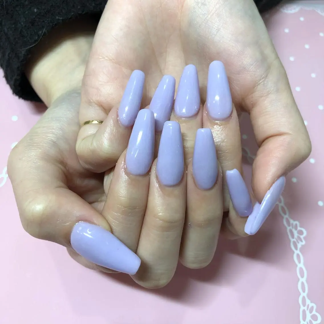 セミロング ネイル ハンドネイル 《LB》ラブリエ Nail&eyeのマツエク・マツパデザイン