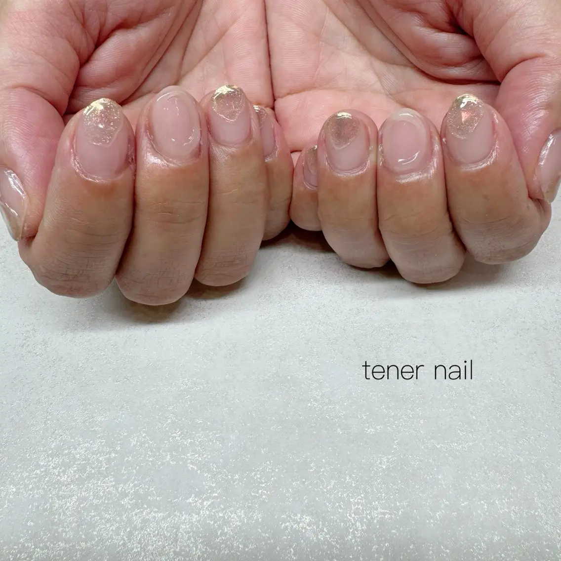 ネイル キラキラネイル ニュアンスネイル ハンドネイル テネルネイル tener nailのネイルデザイン