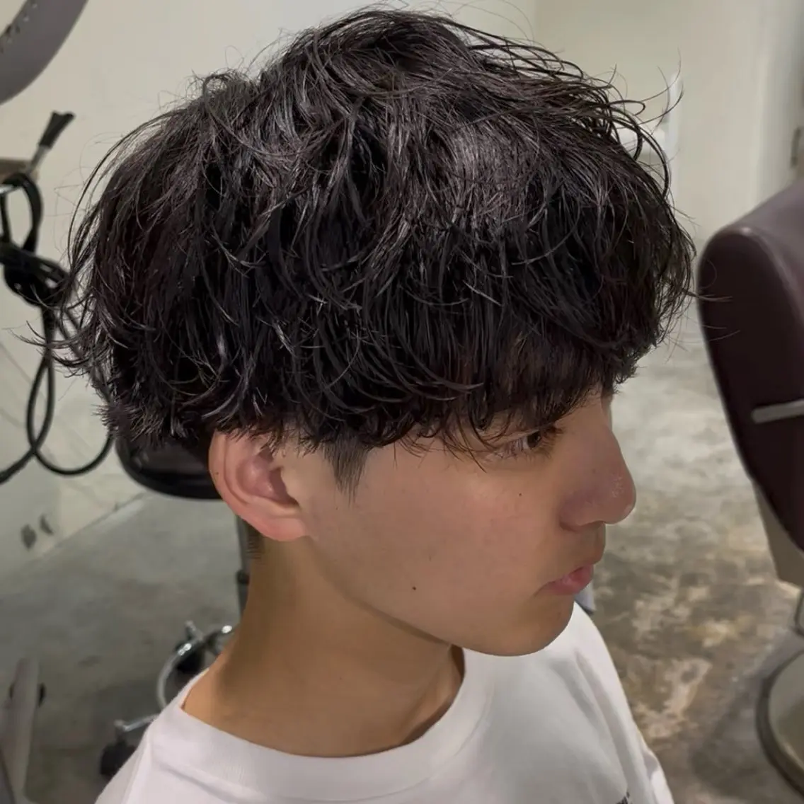 メンズ カット パーマ フェザーパーマ🌙 毛流れ yuzukiのヘアスタイル