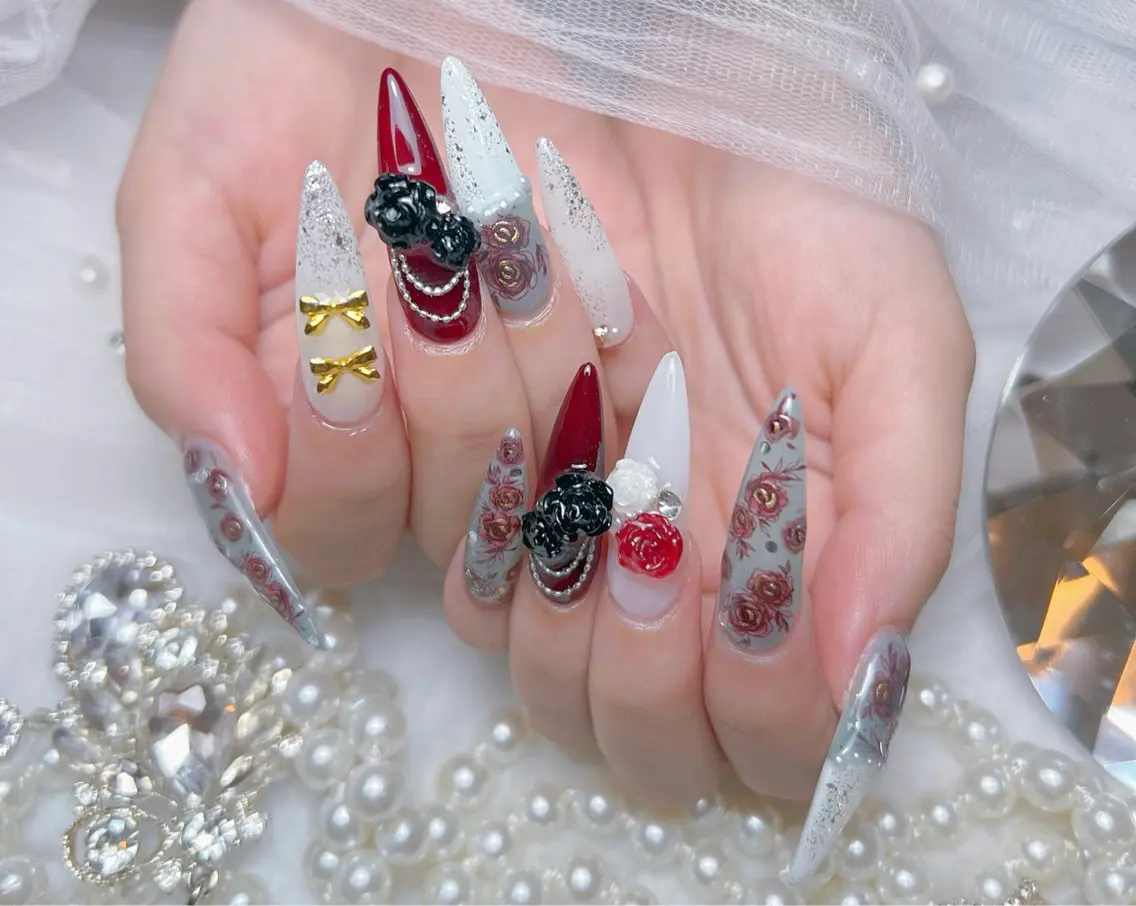 ネイル アートネイル オーロラネイル チークネイル 長さ出し フットネイル Miya _nailのネイルデザイン