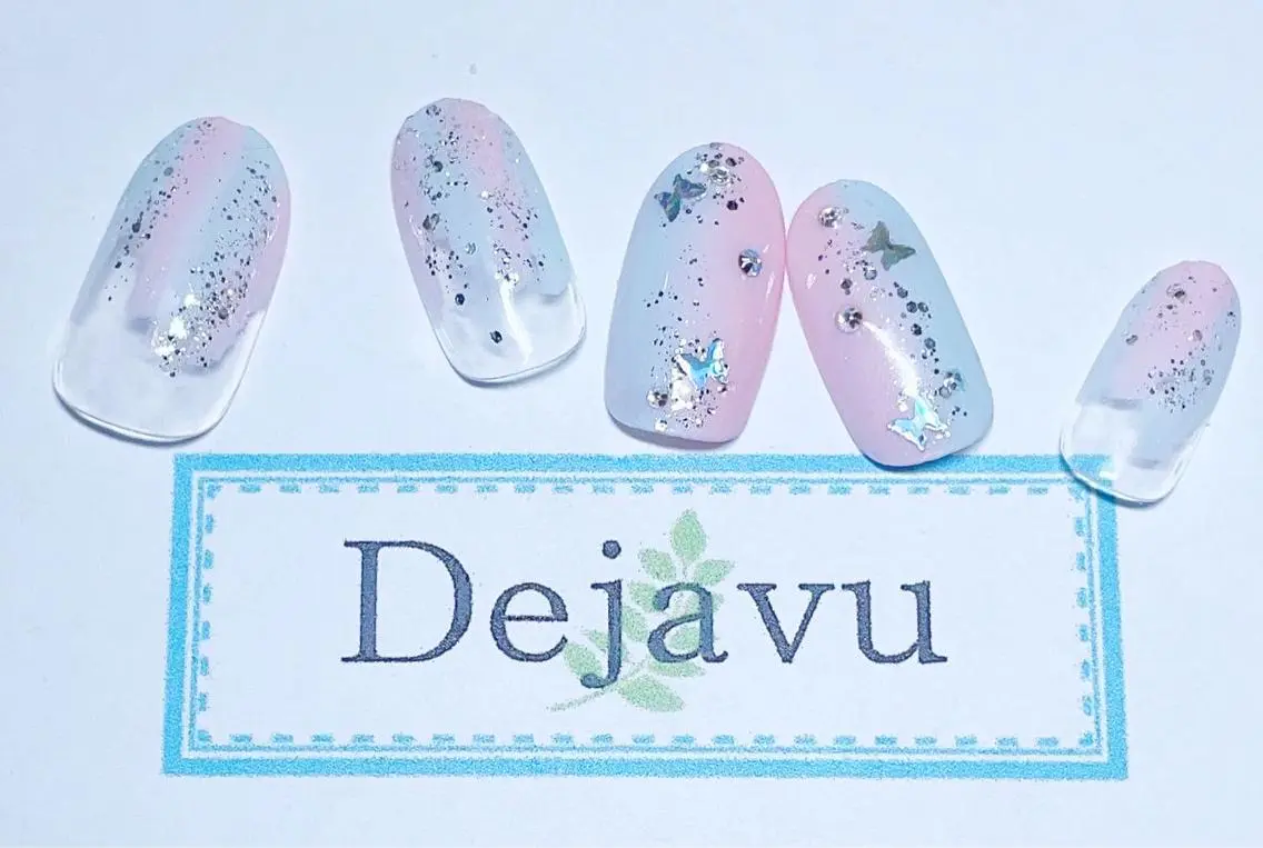 ネイル アートネイル フラワーネイル シンプルネイル 春ネイル ハンドネイル Nail salon Dejavu 🌿のネイルデザイン