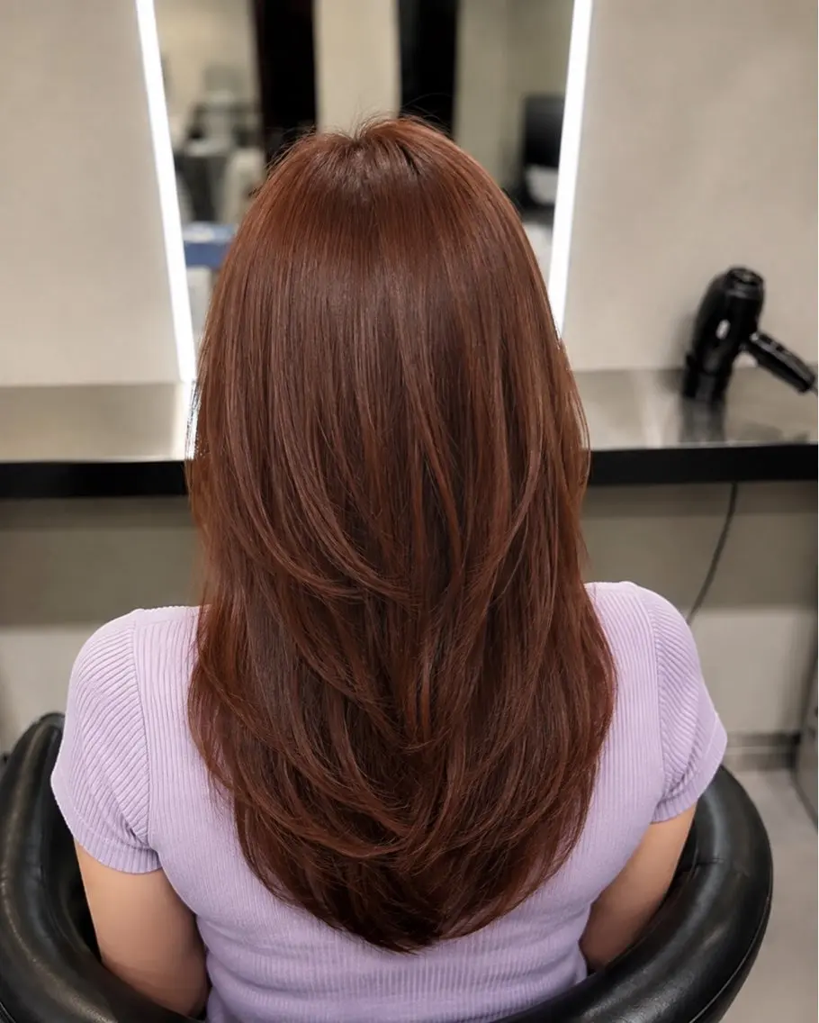 ミディアム カラー ブラウンカラー トリートメント 🌈ウルトワ水素 髪質改善naru🌈のヘアスタイル