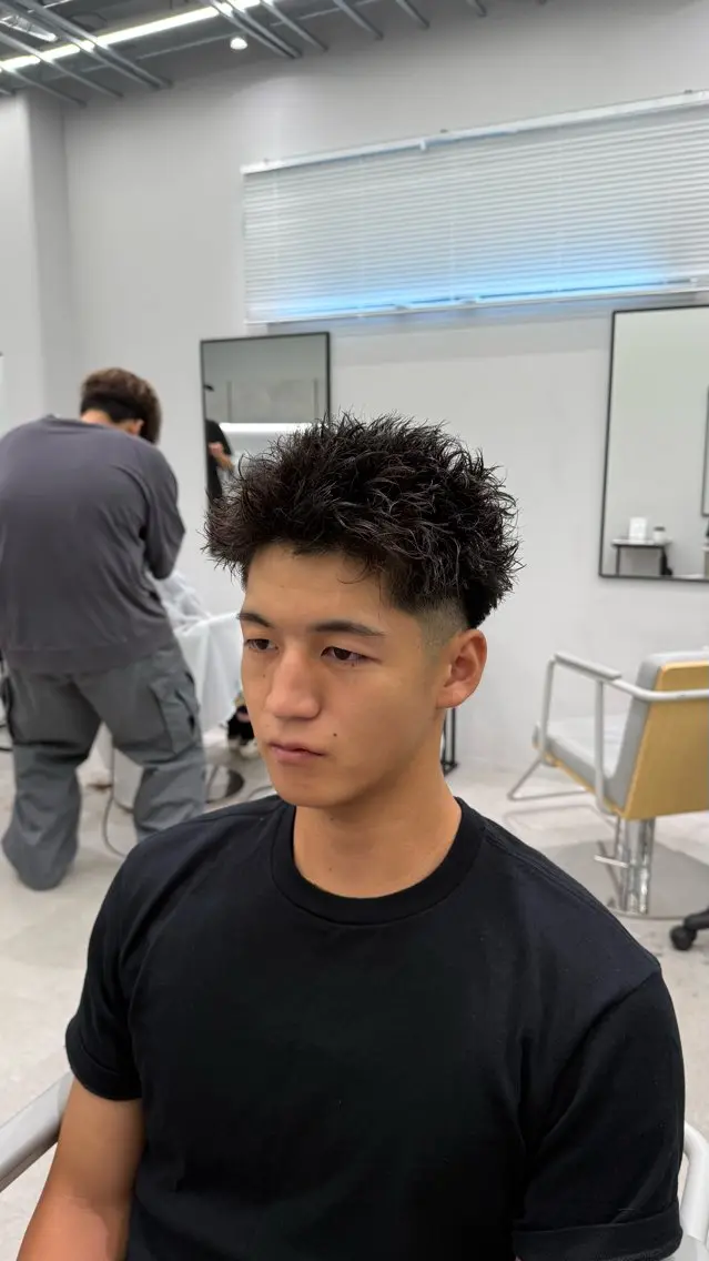 ショート メンズ メンズパーマ Joule大分 メンズ特化植木永遠のヘアスタイル