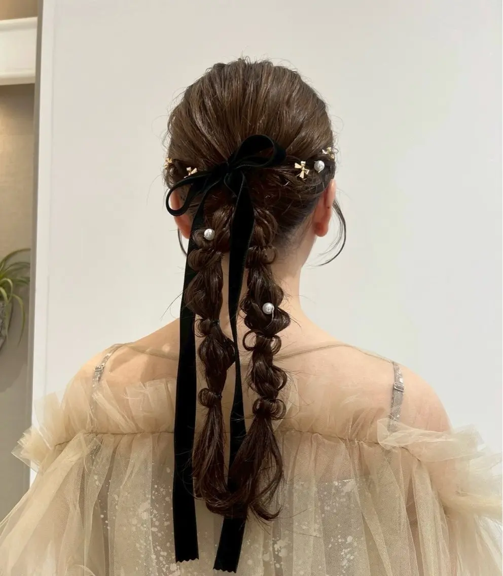 ヘアアレンジ ヘアセット 暖色カラー/アレンジ 🎀みさき💕🌷のヘアスタイル