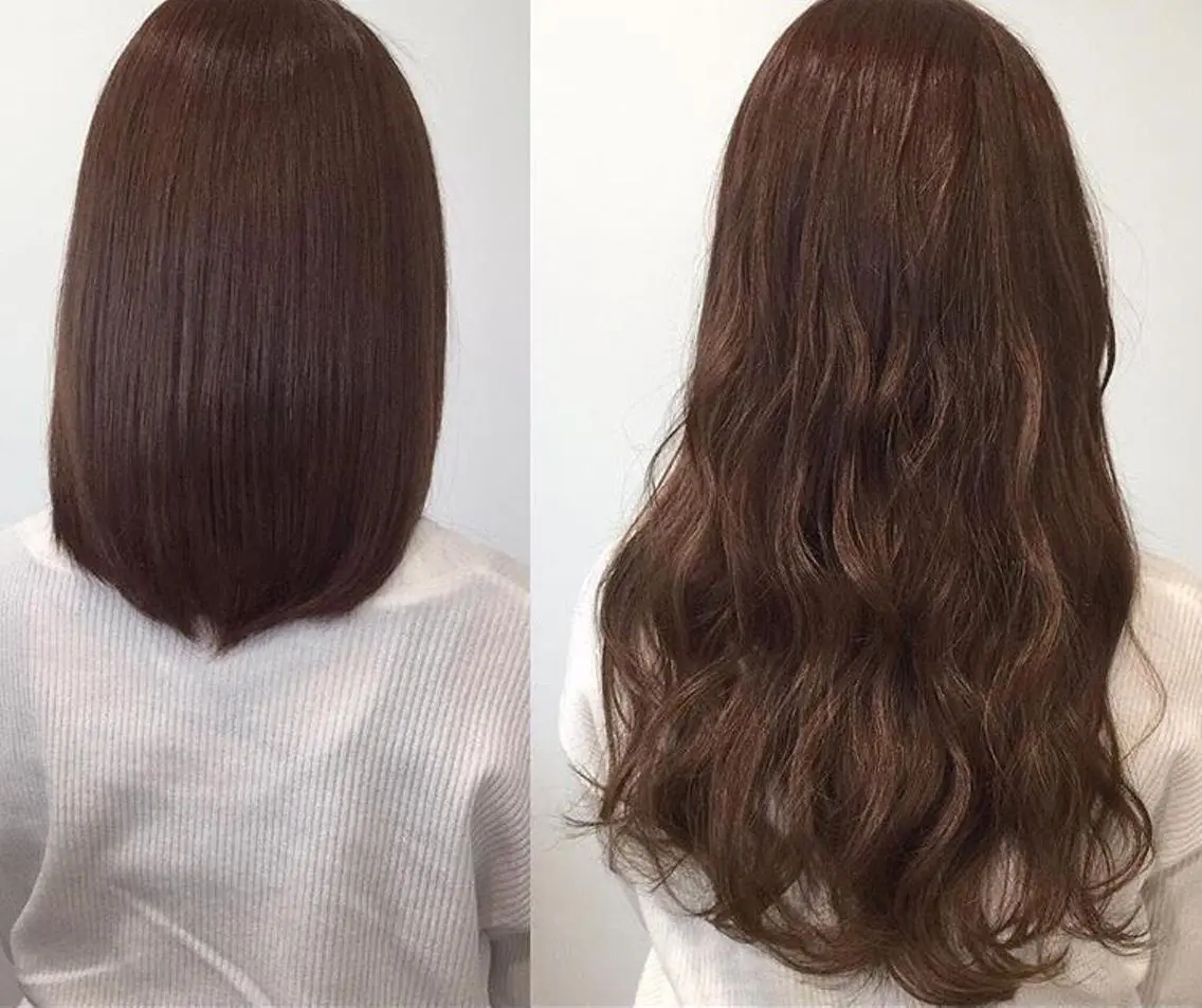 ロング チビ編み込みエクステ シールEXどぅ〜すのヘアスタイル