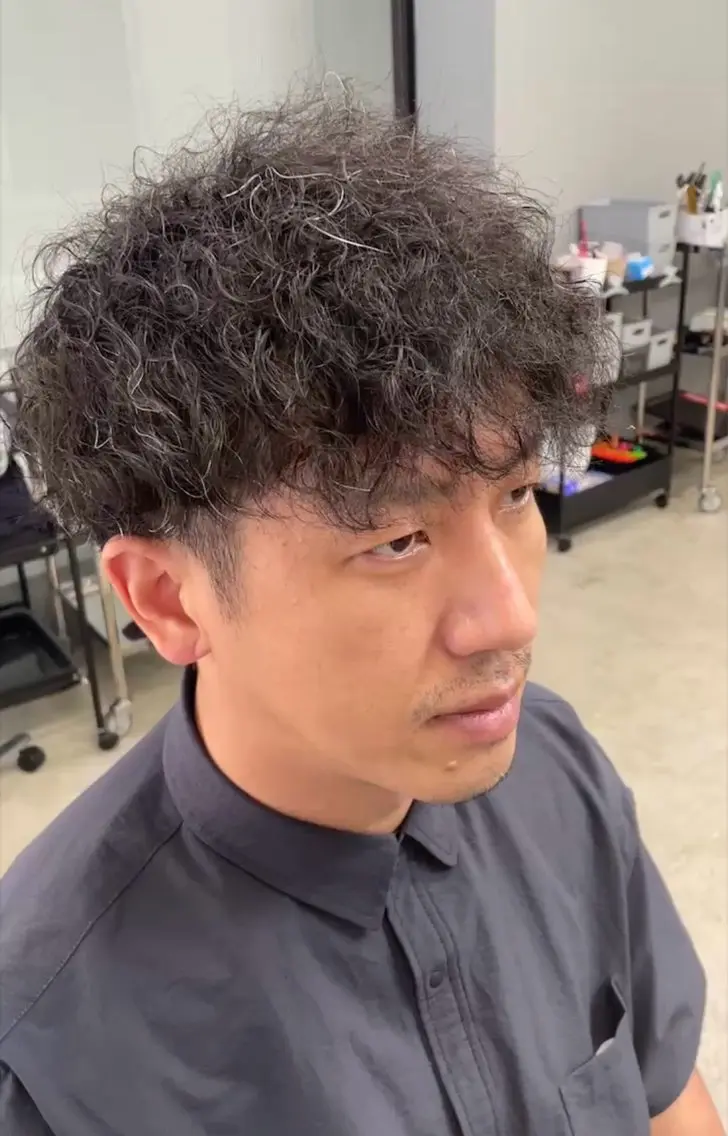 ショート パーマ メンズ メンズ専門サロン wokeのヘアスタイル