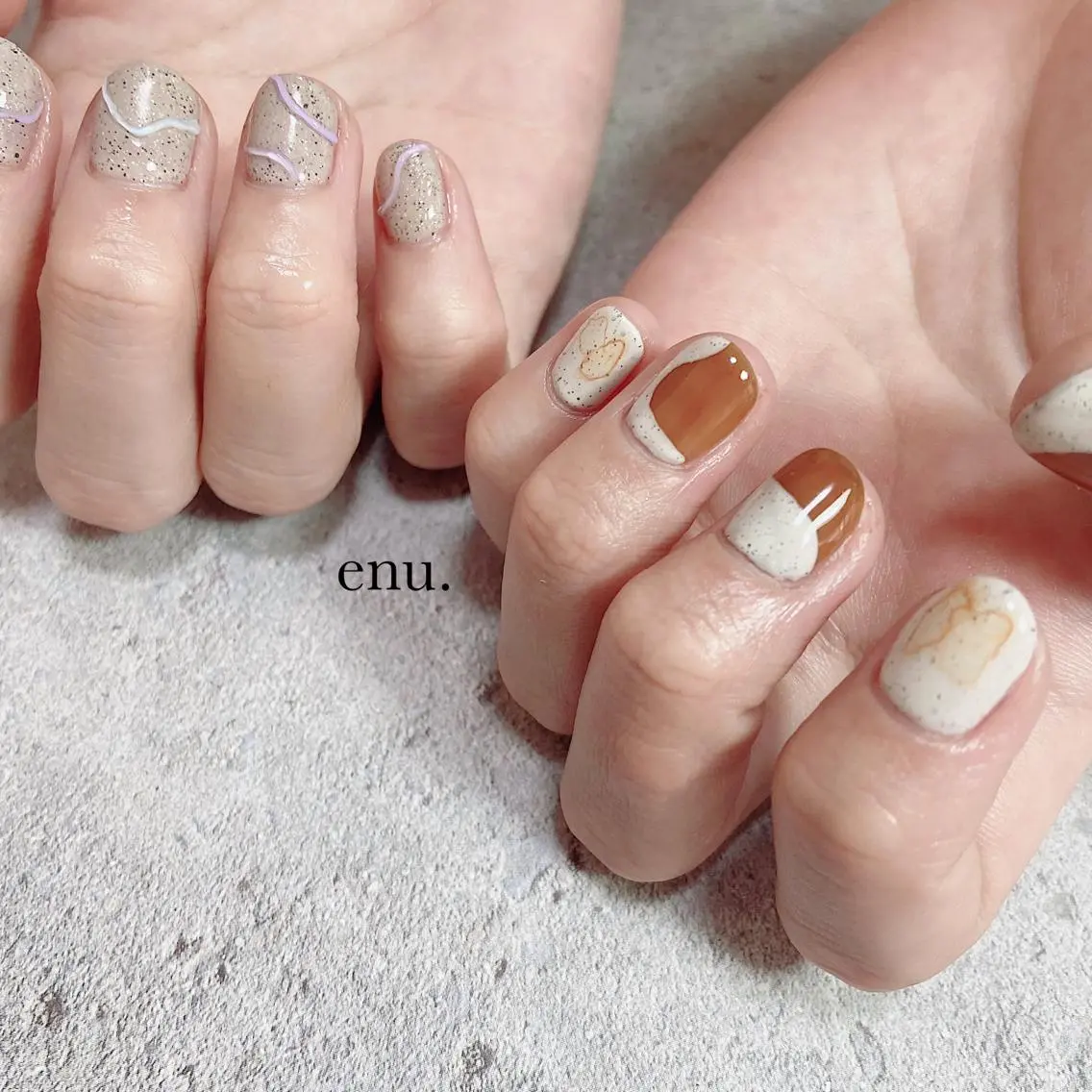 ネイル ハンドネイル enu. nanakoのネイルデザイン