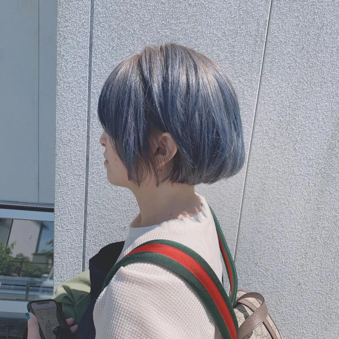 カラー ブルーカラー カット ヘアカラー 綿貫 美雪のヘアスタイル
