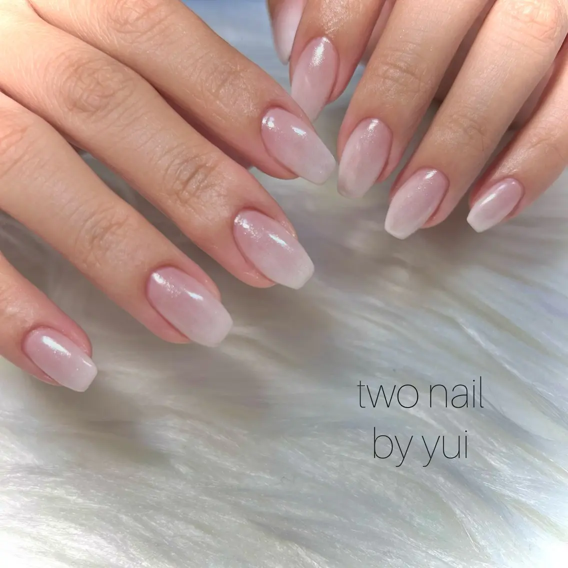 ネイル アートネイル ネイルチップ ホワイト ハンドネイル two nailのネイルデザイン