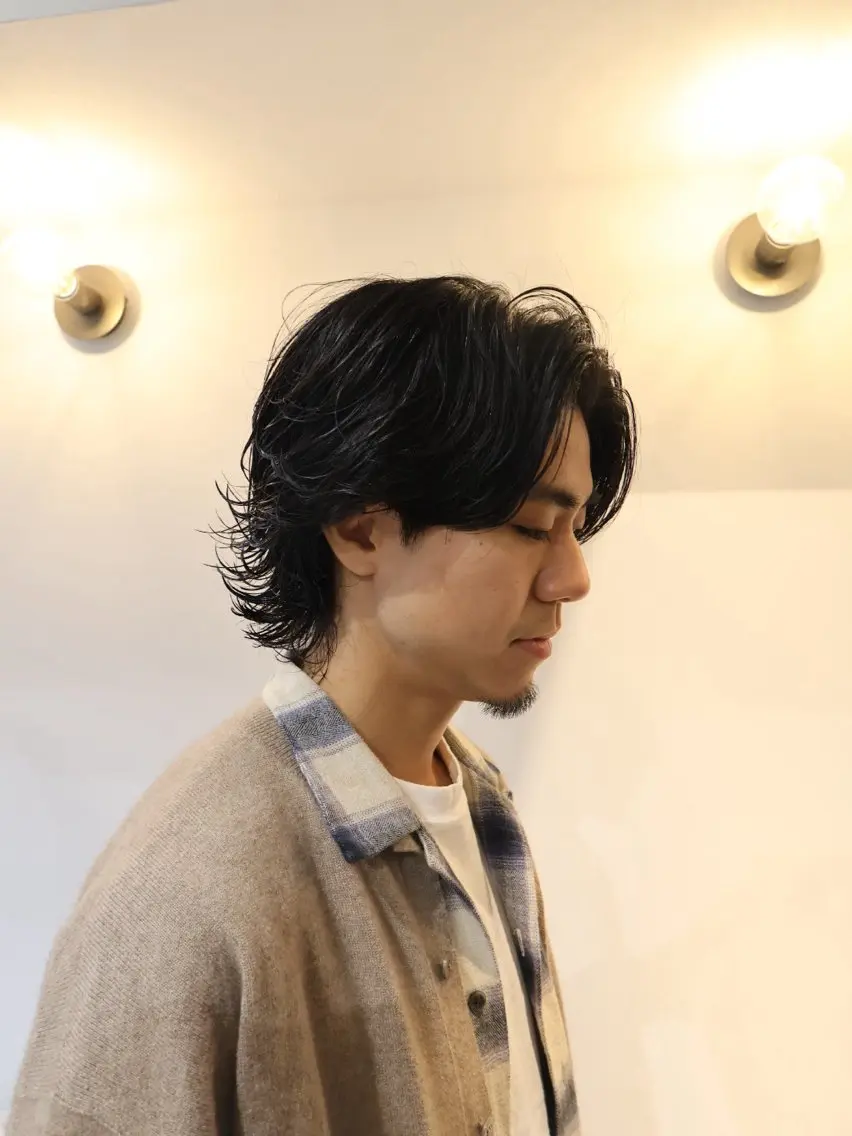 ミディアム パーマ カット パーマ SCENEbyRAD helmのヘアスタイル