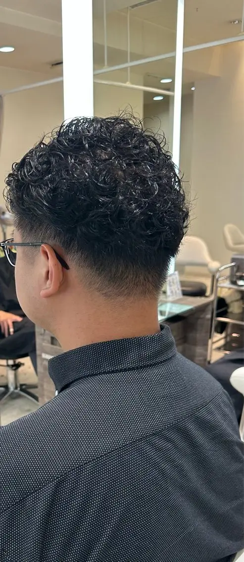 パーマ メンズ カット パーマ 佐野 太河のヘアスタイル