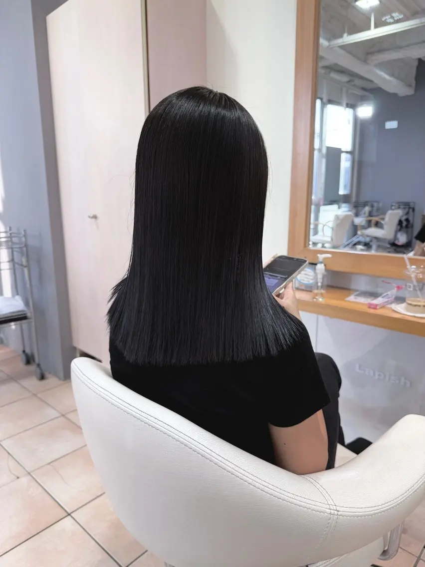 似合わせカット+ダメージレス縮毛矯正+TRの写真