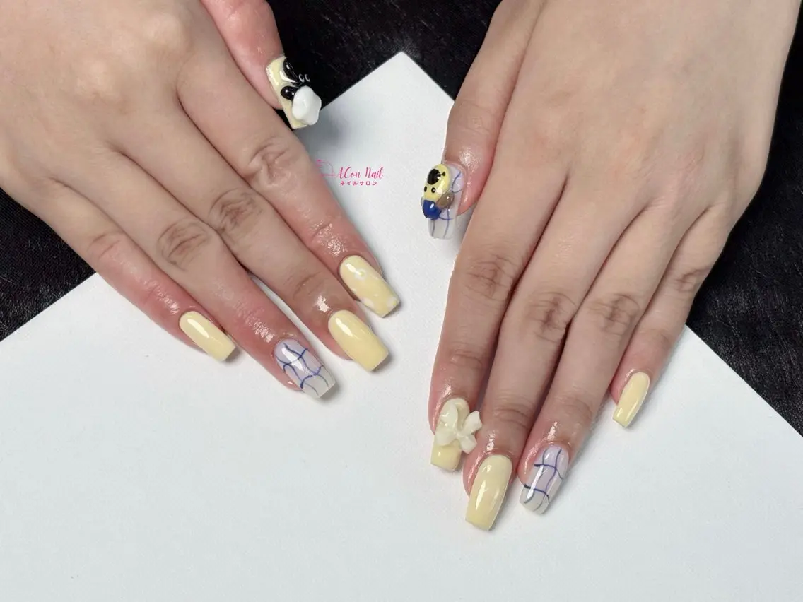 ネイル 桜ネイル 長さ出し フラワーネイル フレンチネイル ジェルネイル ハンドネイル ACon NailSalonのネイルデザイン