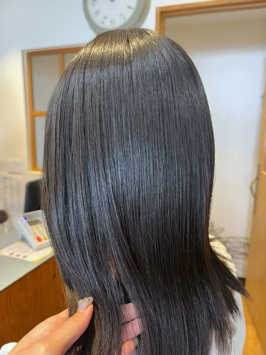 ミディアム 縮毛矯正 奥山 沙季(大井町)のヘアスタイル