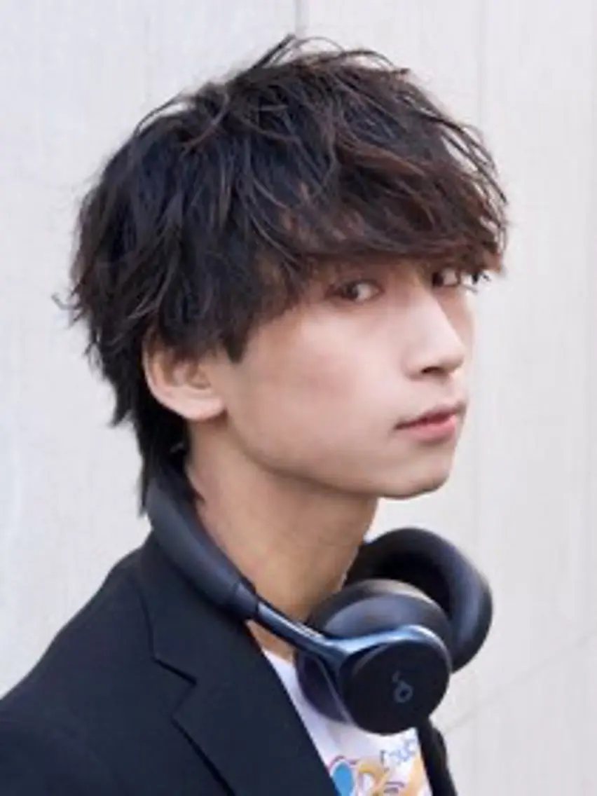 パーマ メンズ 日置 結人のヘアスタイル