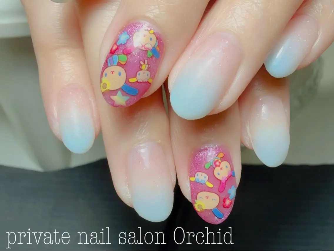 ネイル 持ち込み ハンドネイル nail salon Orchidのネイルデザイン