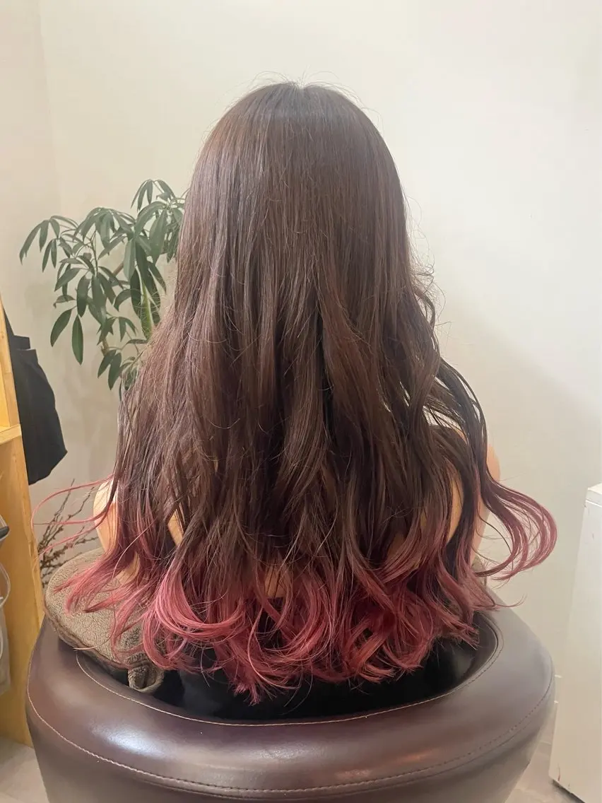 ロング カラー カット ヘアカラー トリートメント 🎀 原宿/ブリーチ 🎀　♡Reina♡のヘアスタイル