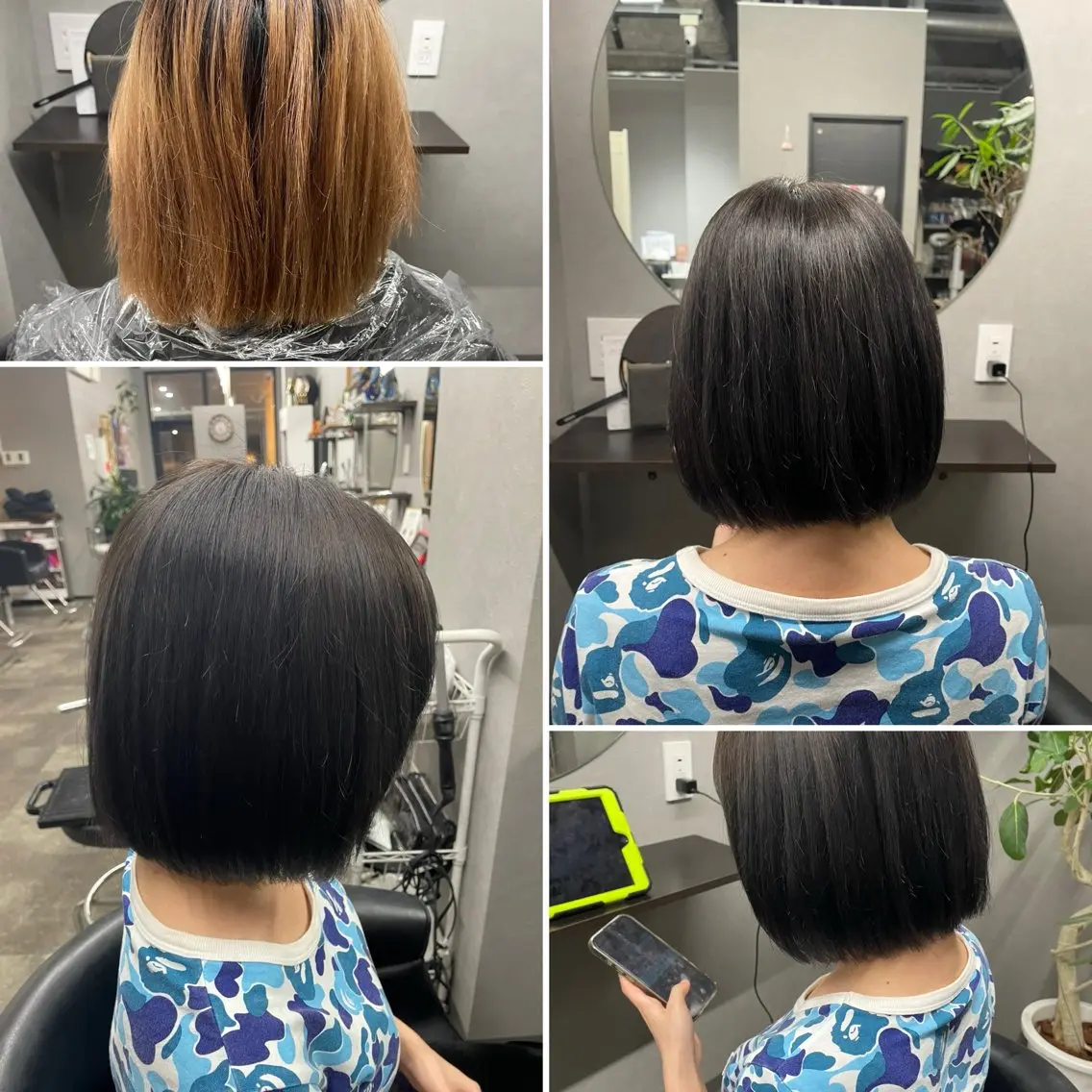 ミディアム カラー アッシュ アッシュブラウン ブラウンカラー ダークアッシュ ヘアカラー ヘアセット 🌹ミラクル美容師 🌹くっぽのヘアスタイル