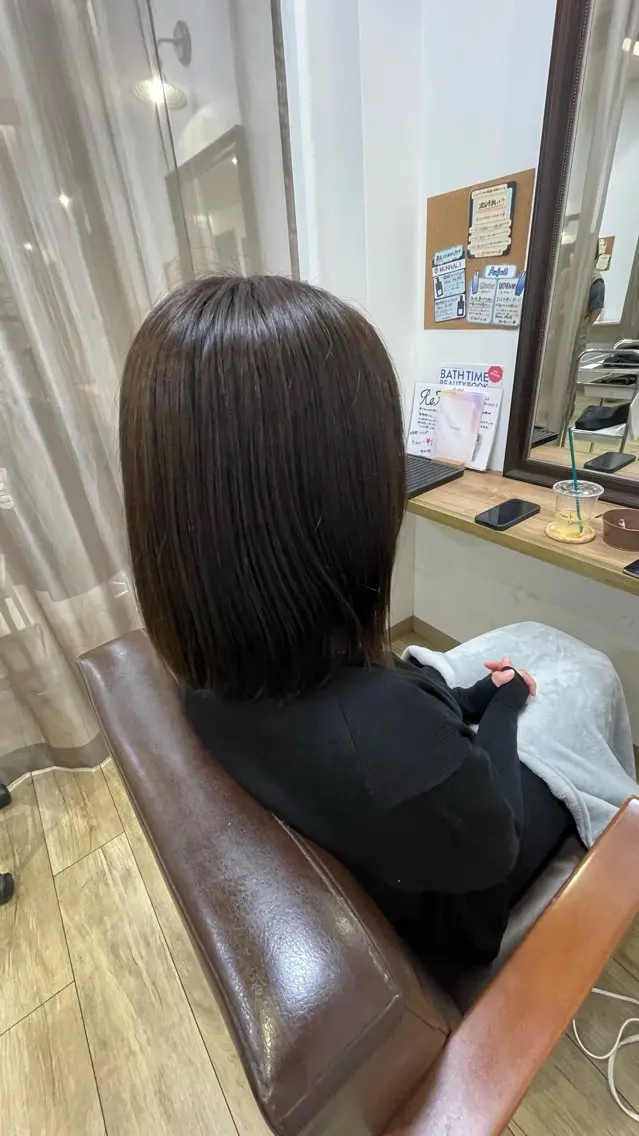 ミディアム 安友 楓真 /髪質改善/艶カラーのヘアスタイル