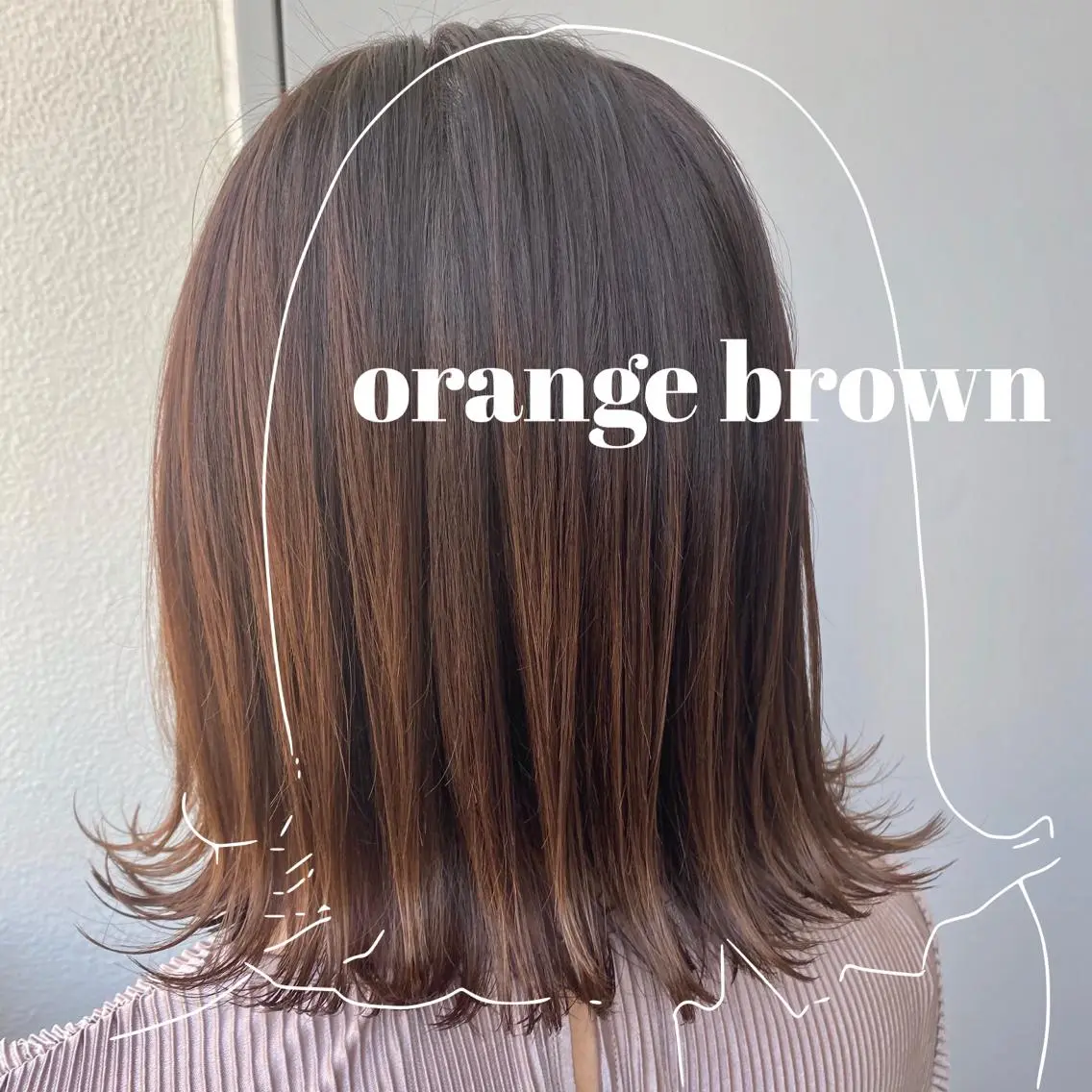 ミディアム カラー ヘアアレンジ 赤味消し.髪質改善 🌿𝘠𝘜𝘙𝘐のヘアスタイル