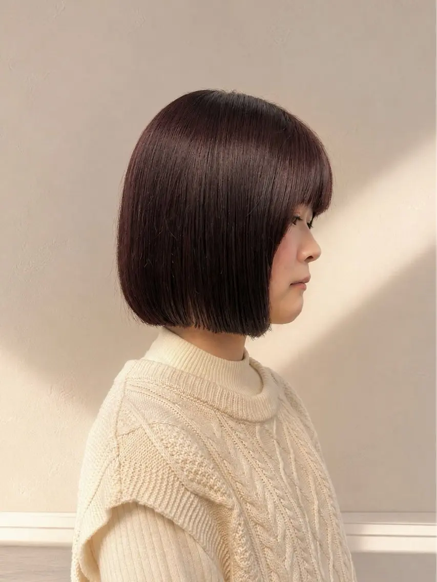 ショート カラー ラベンダーカラー カット トリートメント lomalia moekaのヘアスタイル