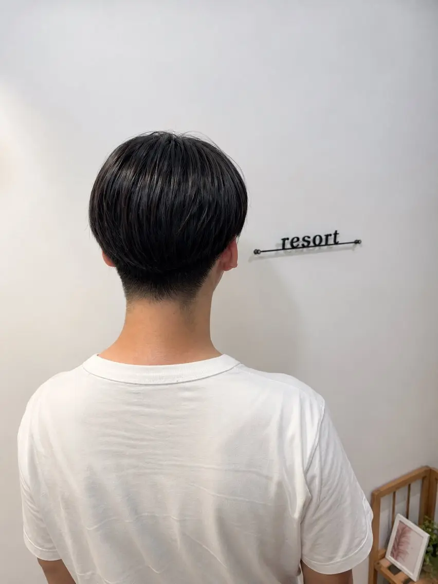 ショート メンズ メンズ就活ヘア ヘアカラー resort 嵯峨店 永井のヘアスタイル