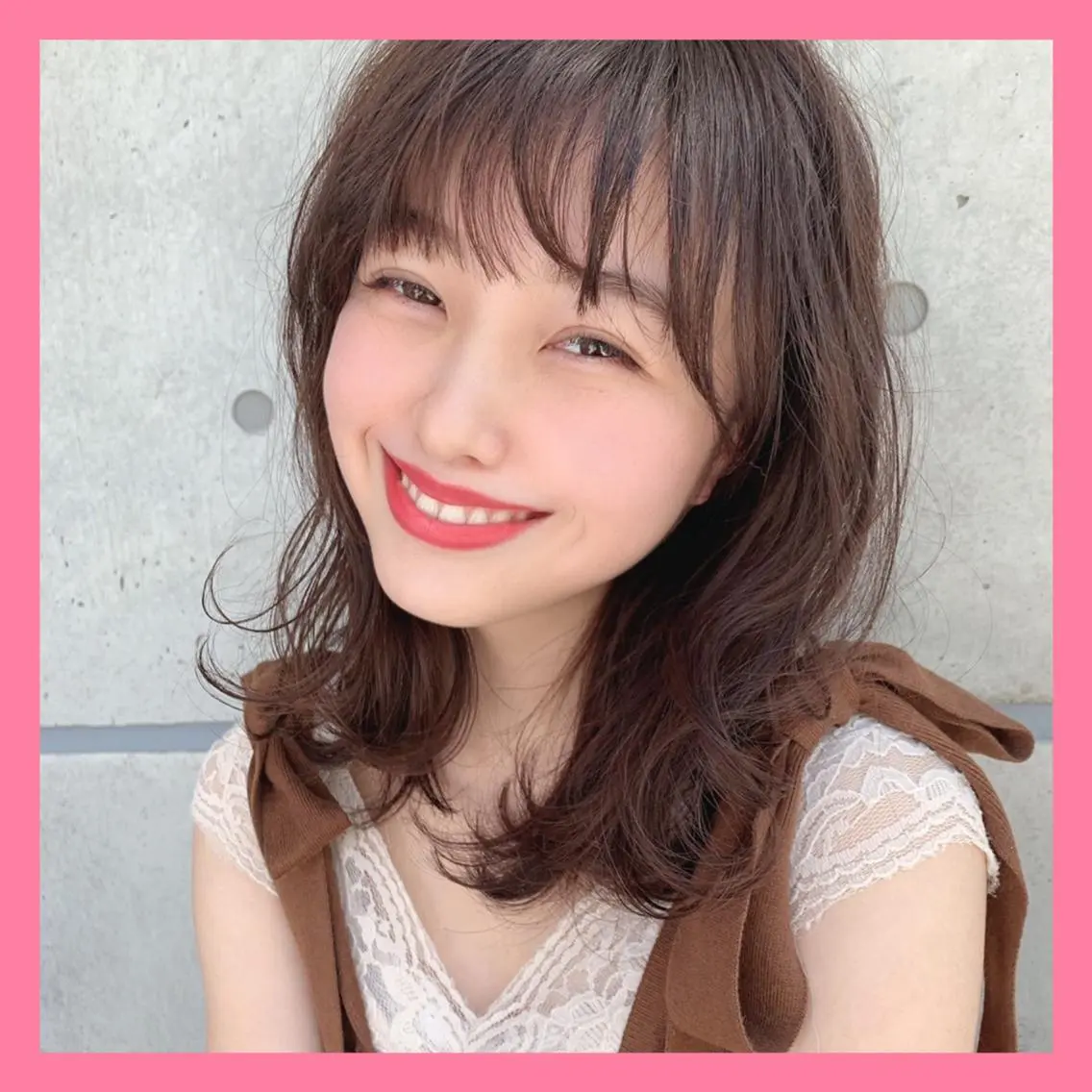 セミロング カラー 透明感カラー ❤️sai❤️ official❤️のヘアスタイル