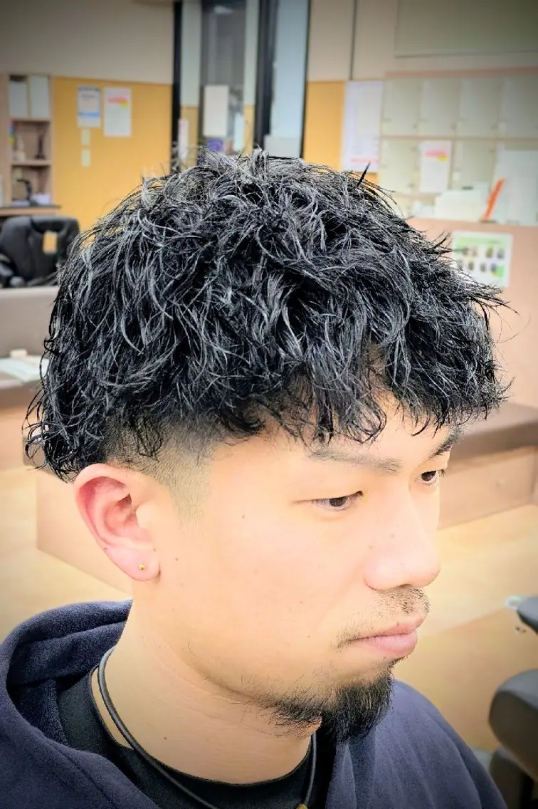 ショート パーマ 理容プラージュ燕三条 福井のヘアスタイル