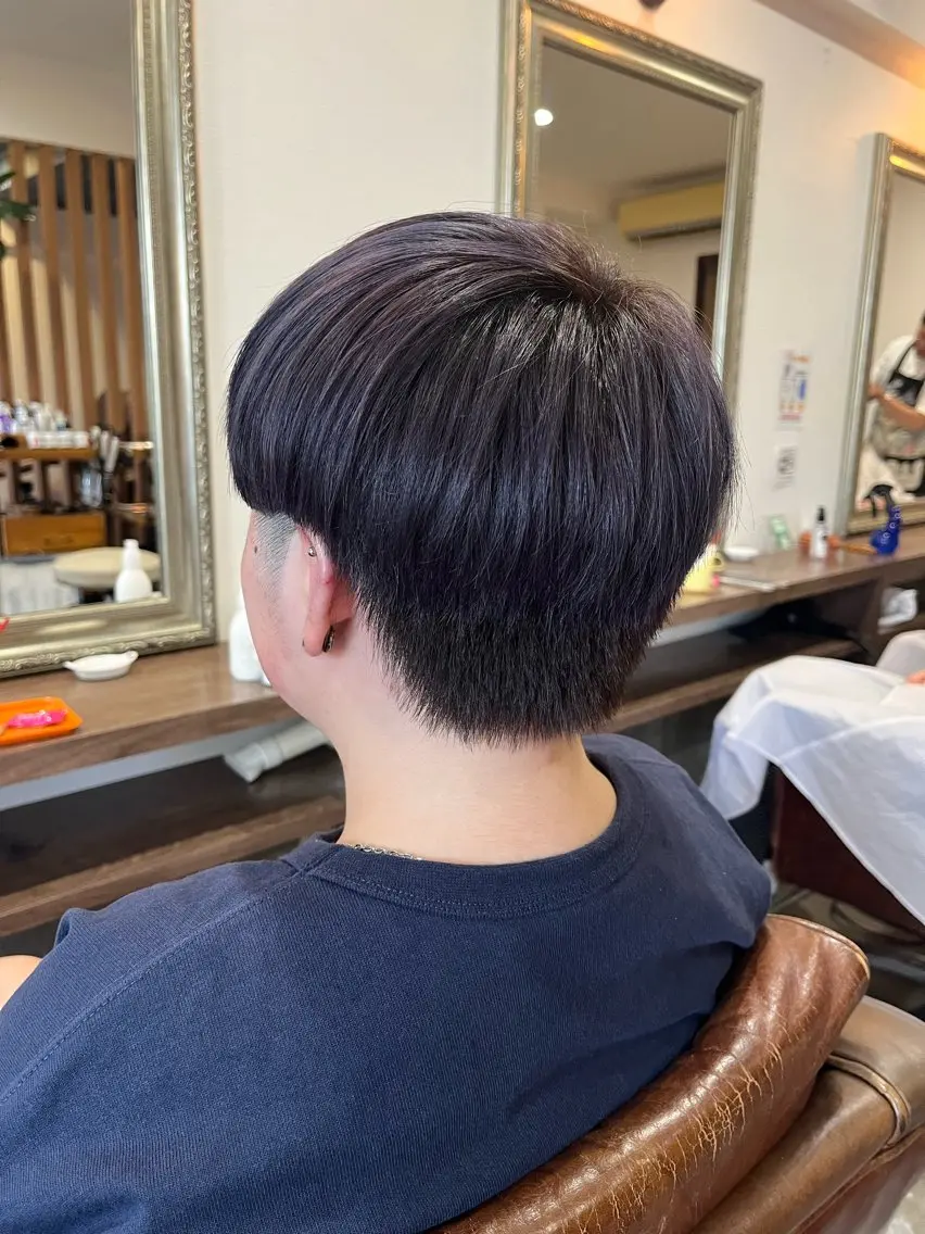 ショート パープルカラー ヘアカラー 🫧透明感カラー× レイヤー🫧HARUのヘアスタイル