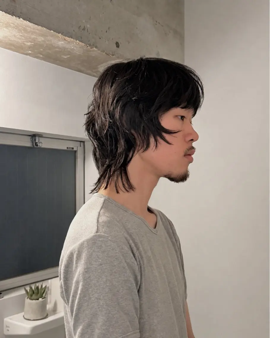 ミディアム パーマ 中野 こころのヘアスタイル