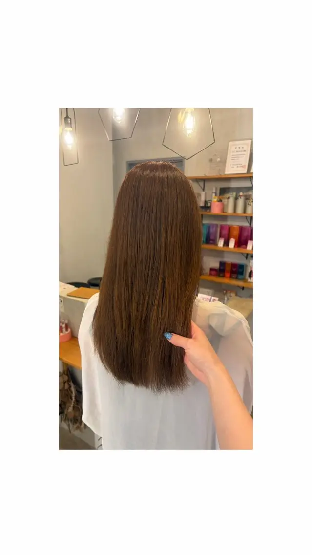 ロング カラー ベージュカラー オレンジ オレンジベージュ 楓恋🎀ブリーチ・カ ラーモデル募集中🎀のヘアスタイル
