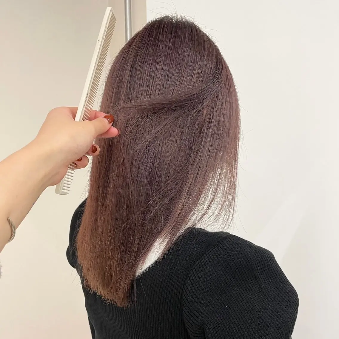 ミディアム カラー 🫧ハイトーン✨格安 より質💐マンツーマのヘアスタイル