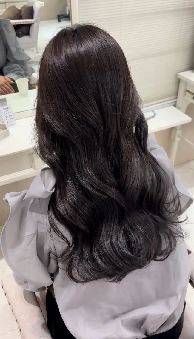 ロング カラー ブラウンカラー 透明感カラー 巻ける縮毛矯正 Sachi🐰のヘアスタイル
