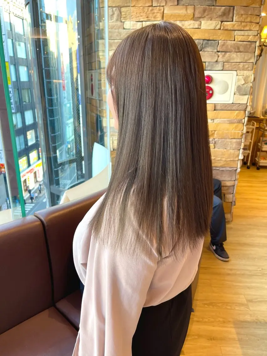 ロング カラー 透明感カラー 🌻shuka/ケア カラーで絹髪/新宿のヘアスタイル
