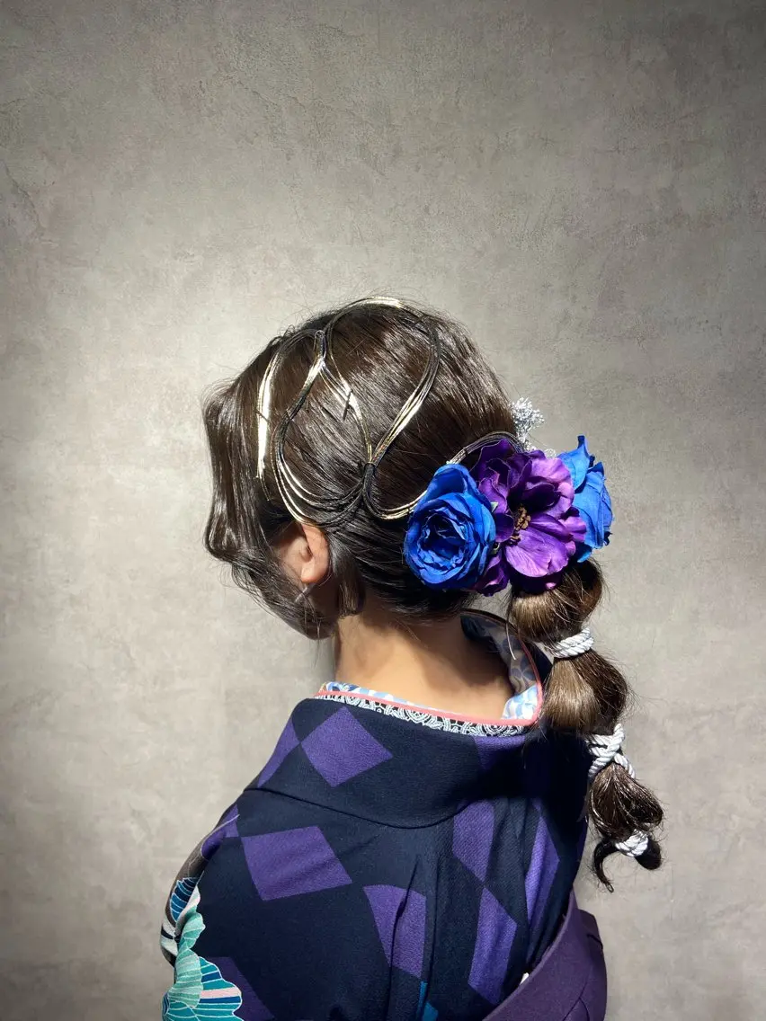 💜ヘアアレンジ🩷の写真