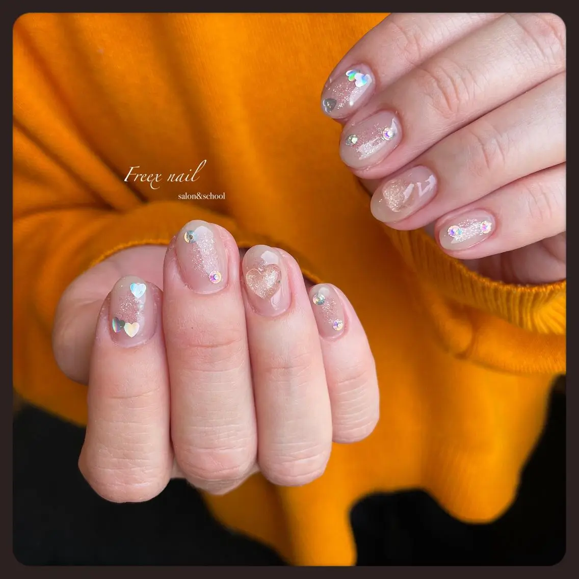 ネイル チークネイル ハンドネイル ハンドケア freex nail /ニュアンス/個性派のネイルデザイン