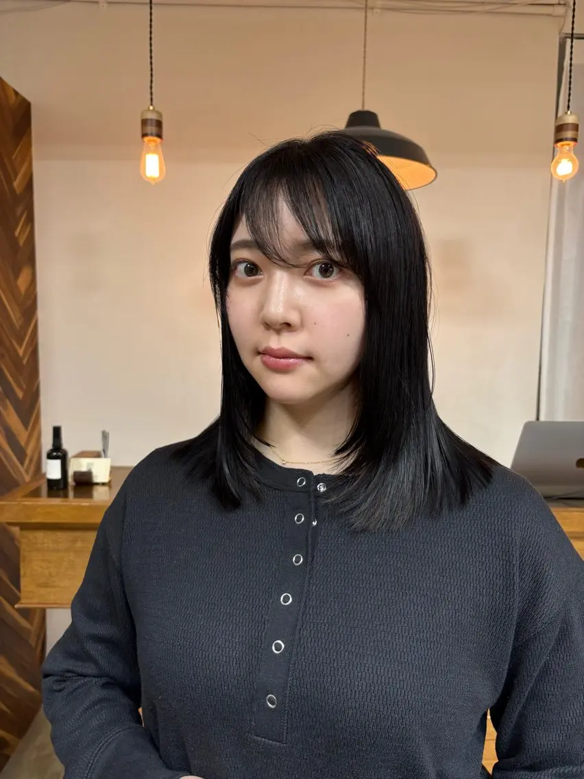ミディアム カラー レイヤーカット カット ヘアカラー トリートメント takada kohのヘアスタイル