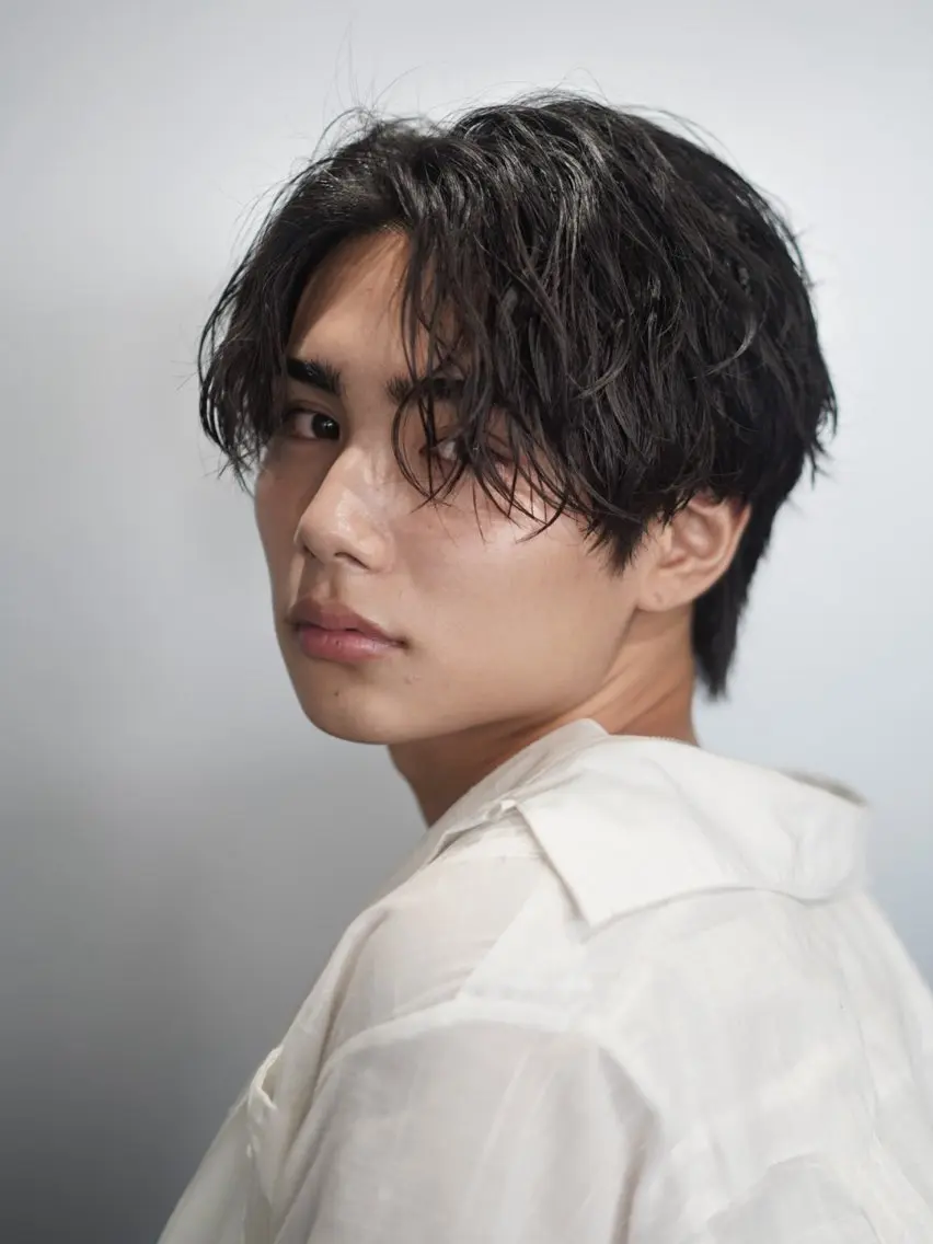 パーマ メンズ メンズパーマ ツイストスパイラルパーマ 波巻きパーマ ニュアンスパーマ スパイラルパーマ fifth リュウセイのヘアスタイル