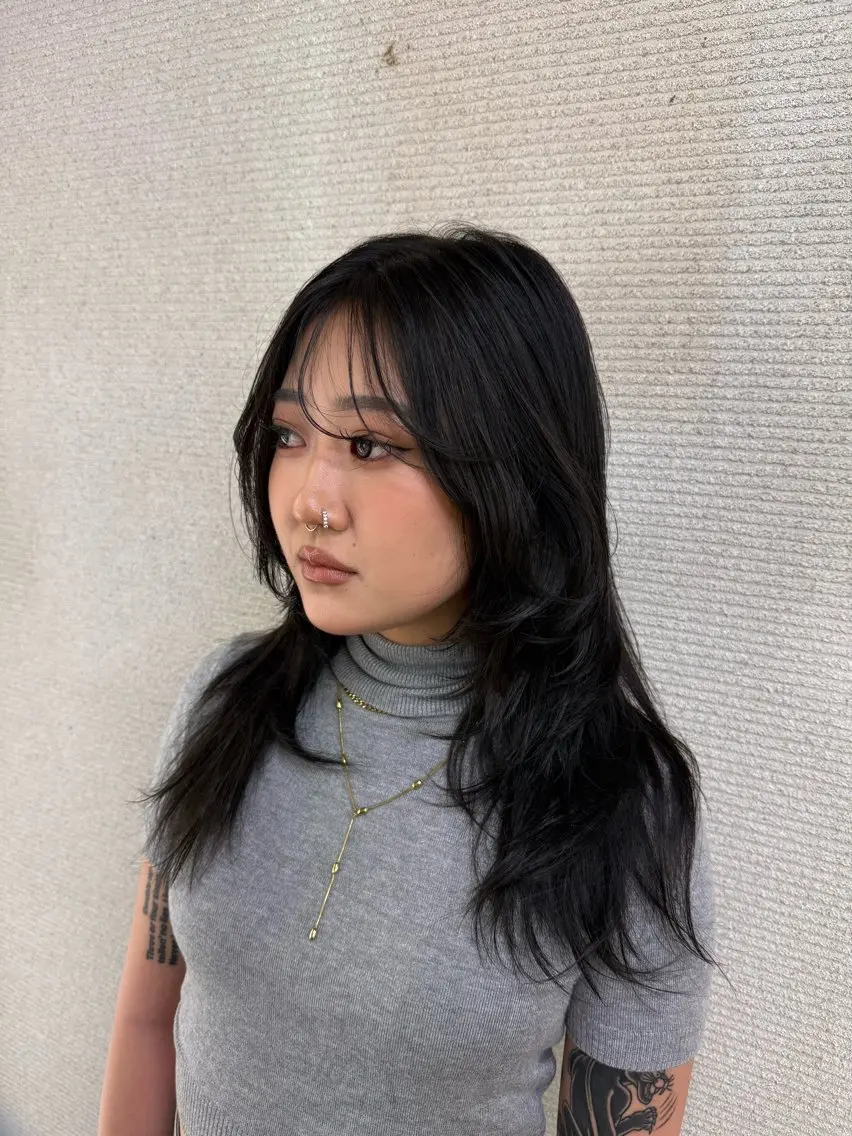 ロング レイヤーカット カット トリートメント Sakura .のヘアスタイル