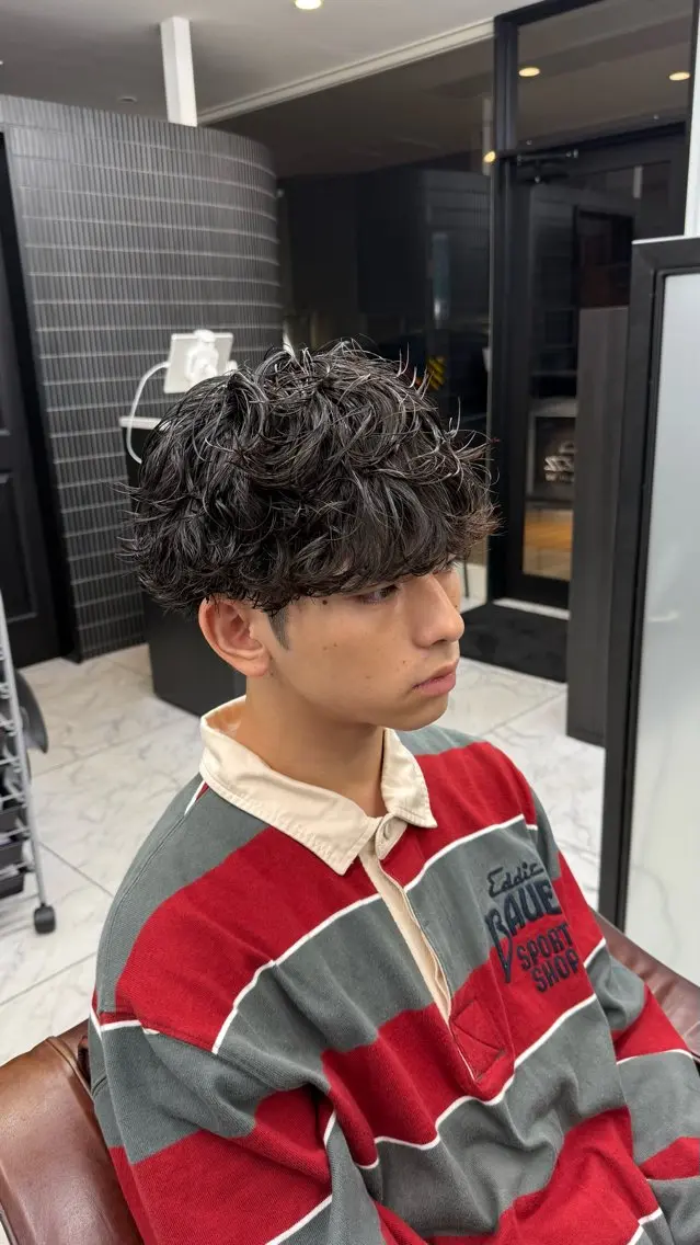 パーマ メンズ メンズ専門 Ryukiのヘアスタイル
