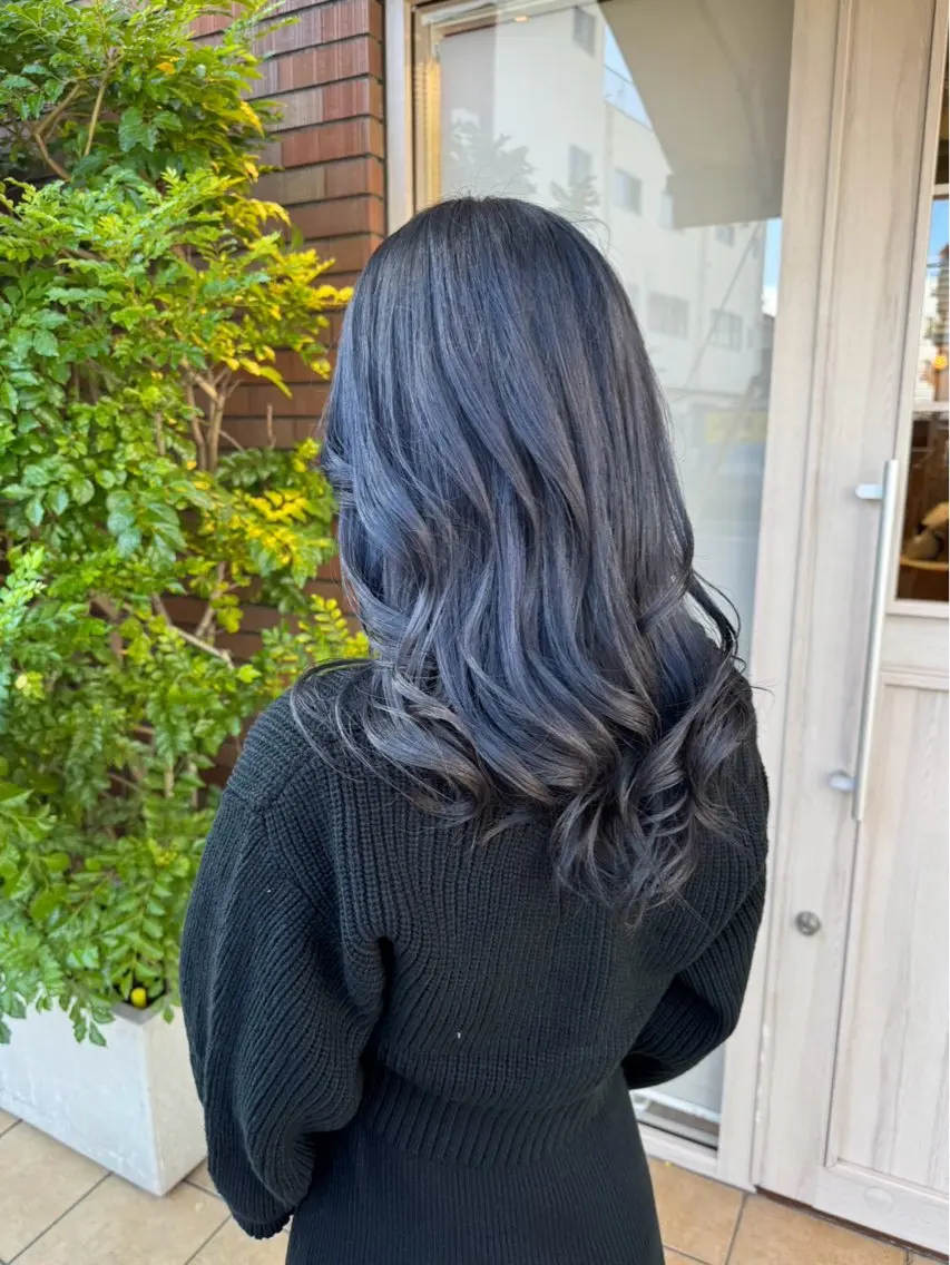 髪質改善カラー+スチーム+デトックス+CMCトリートメントの写真