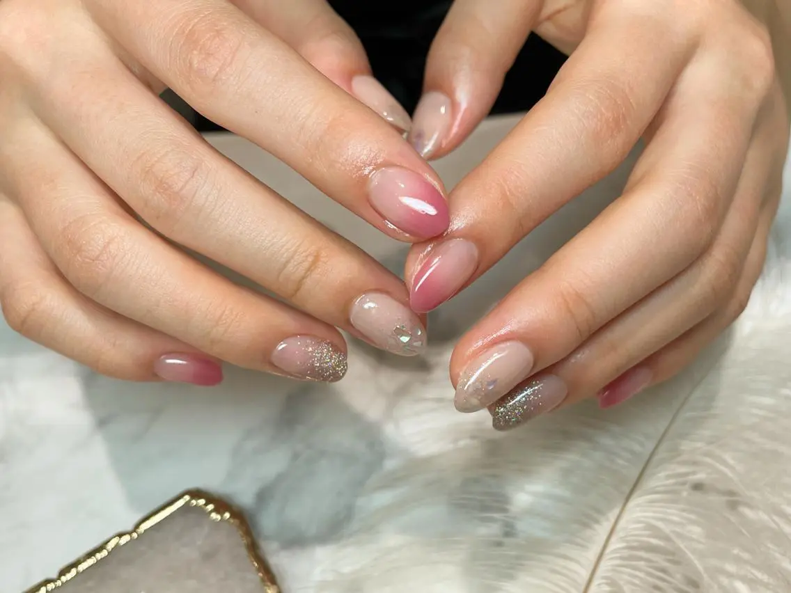 ネイル グラデーション ハンドネイル Aing nail 澤瀬のネイルデザイン