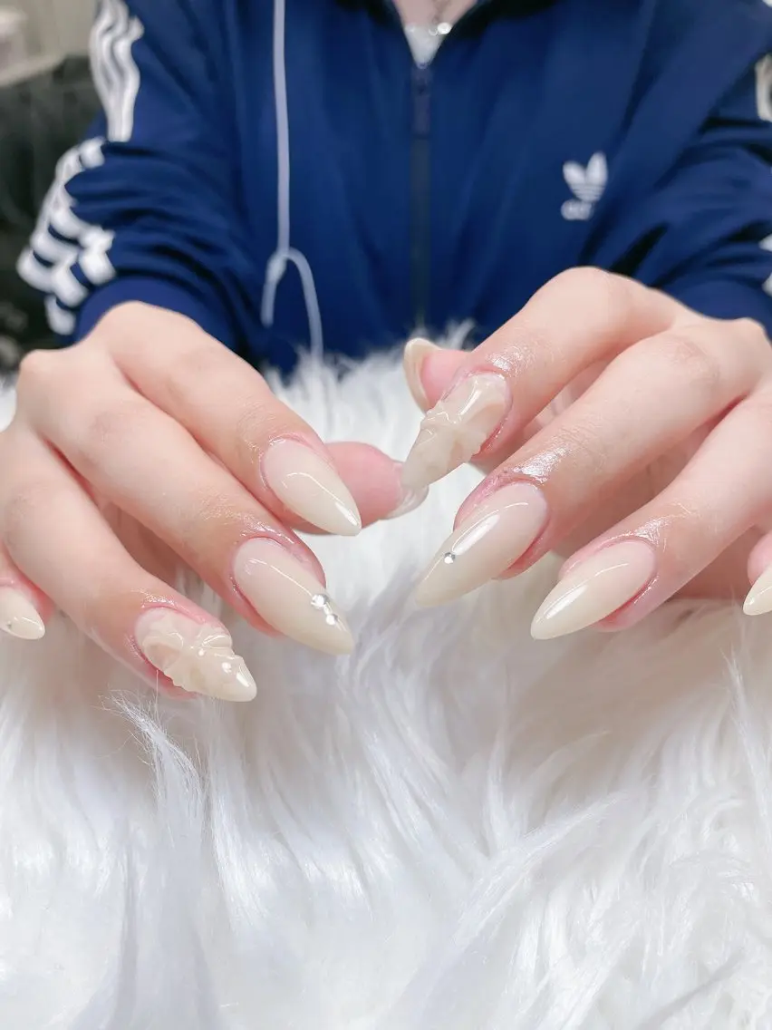 ネイル 長さ出し フレンチネイル グラデーション 韓国ネイル マグネットネイル ハンドネイル VB HEAVEN nailのネイルデザイン