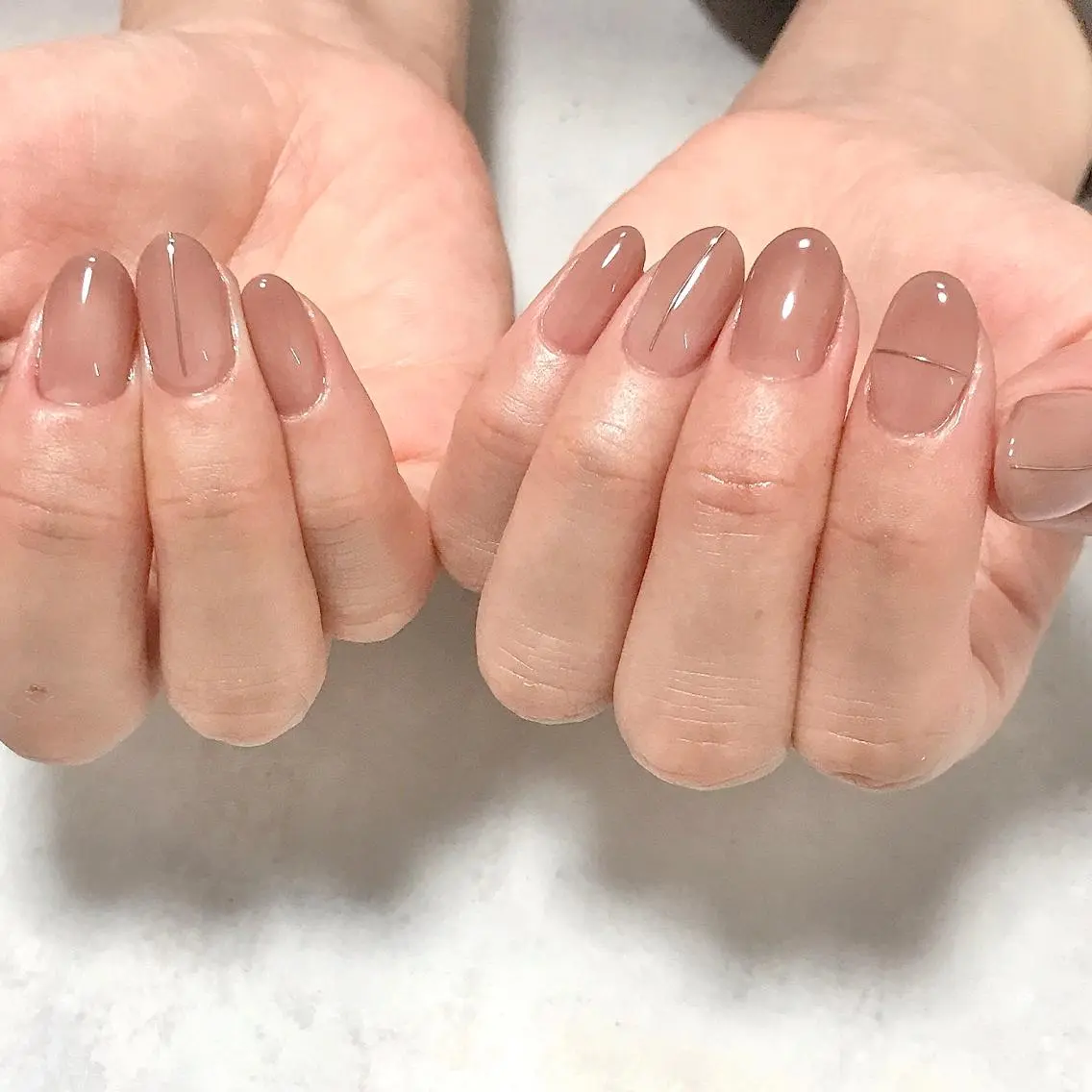 ネイル アートネイル グラデーション オフィスネイル ワンカラーネイル シンプルネイル ステラ marikominoのネイルデザイン