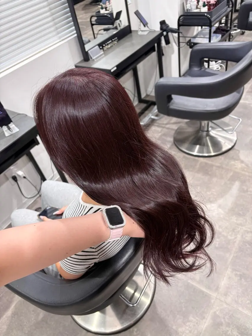ロング カラー ヘアカラー トリートメント 韓国っぽ×透け感🪽 Fumi 🤍のヘアスタイル