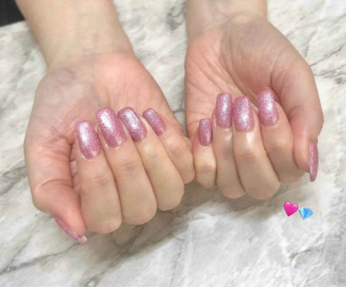 ネイル フラッシュネイル ワンカラーネイル Zir nail 津田沼♡小鈴のネイルデザイン