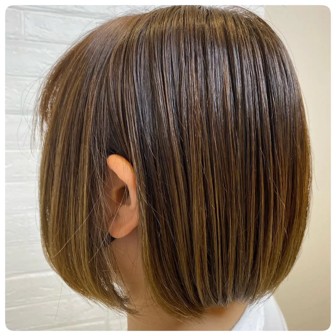 ショート カラー イルミナカラー ボブ カット 縮毛矯正 トリートメント レイヤー/艶カラー 奥野恭平のヘアスタイル